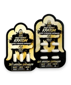 Modus Kratom Gold Series Flo Malay Focus 200mg Super Strength Capsules