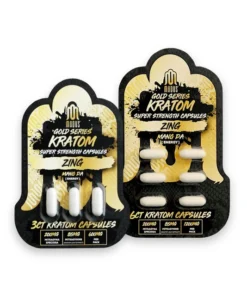Modus Kratom Gold Series Zing Maeng Da Energy Kratom Capsules