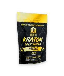 Modus Kratom Gold Series Mello Indo Relax Strawberry Limeade Gummies 10ct